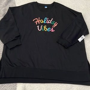 Old Navy - XXL. Oversized Tunic Embroidered Sweatshirt - NWT